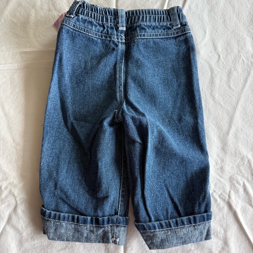 Little Lass Pink & Purple 3 Pc Kids Matching Jeans Set Cami Cardigan Size 24 Mo - Picture 12 of 16